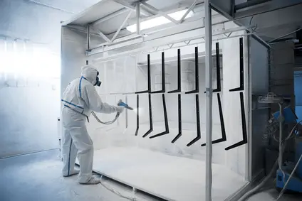 Powder coating in action